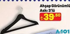 AHŞAP GÖRÜNÜMLÜ ASKI 3'LÜ